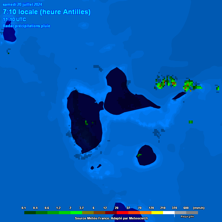 Animation radar Guadeloupe