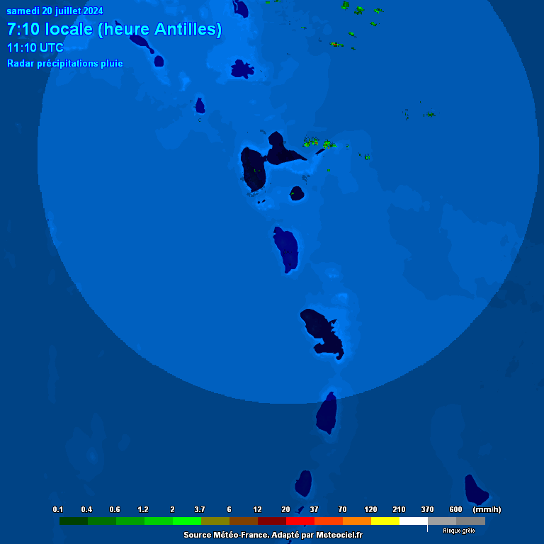 Animation radar Antilles